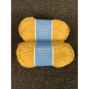 Lot Of 2 Draper James Tweed Texture Solar Power 196yd 3.52oz Yarn New